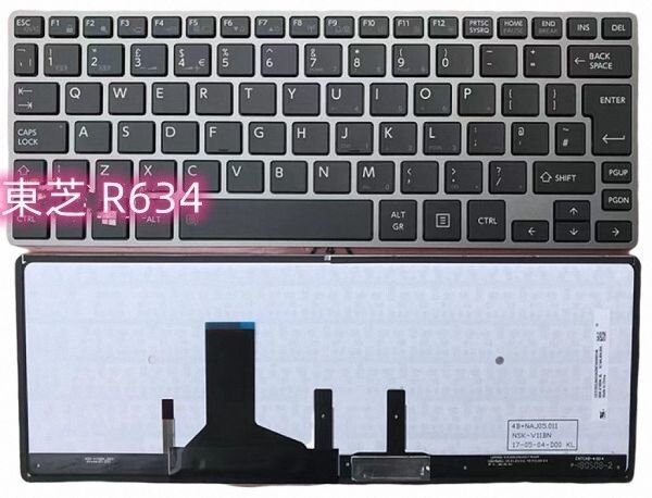 キーボード 英語 バックライト付 東芝 Dynabook R634 R63W4M