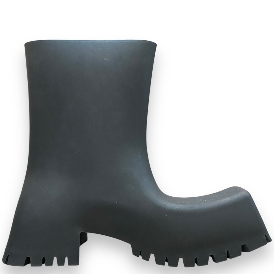 靴 balenciaga trooper 43 28.5cm BALENCIAGA 22SS TROOPER RUBBER BOOT サイズ43 ブラック