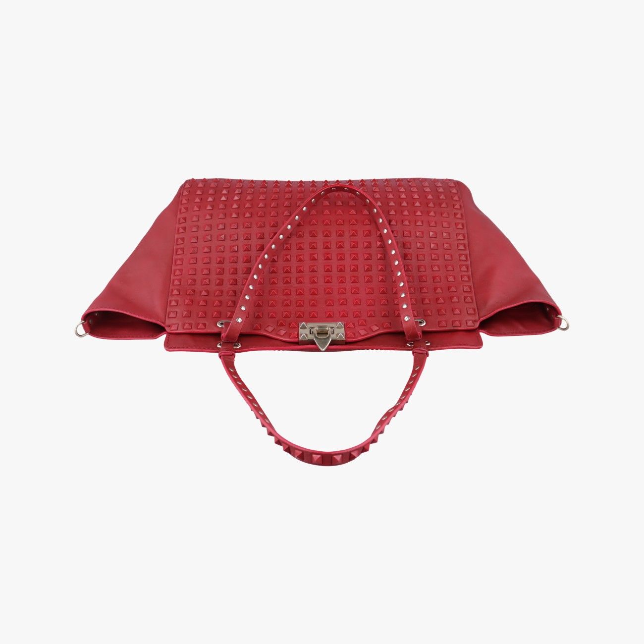 VALENTINO ミックスツイード スタッズ キュロット レッド 36 VALENTINO ミックスツイード スタッズ キュロット レッド 36