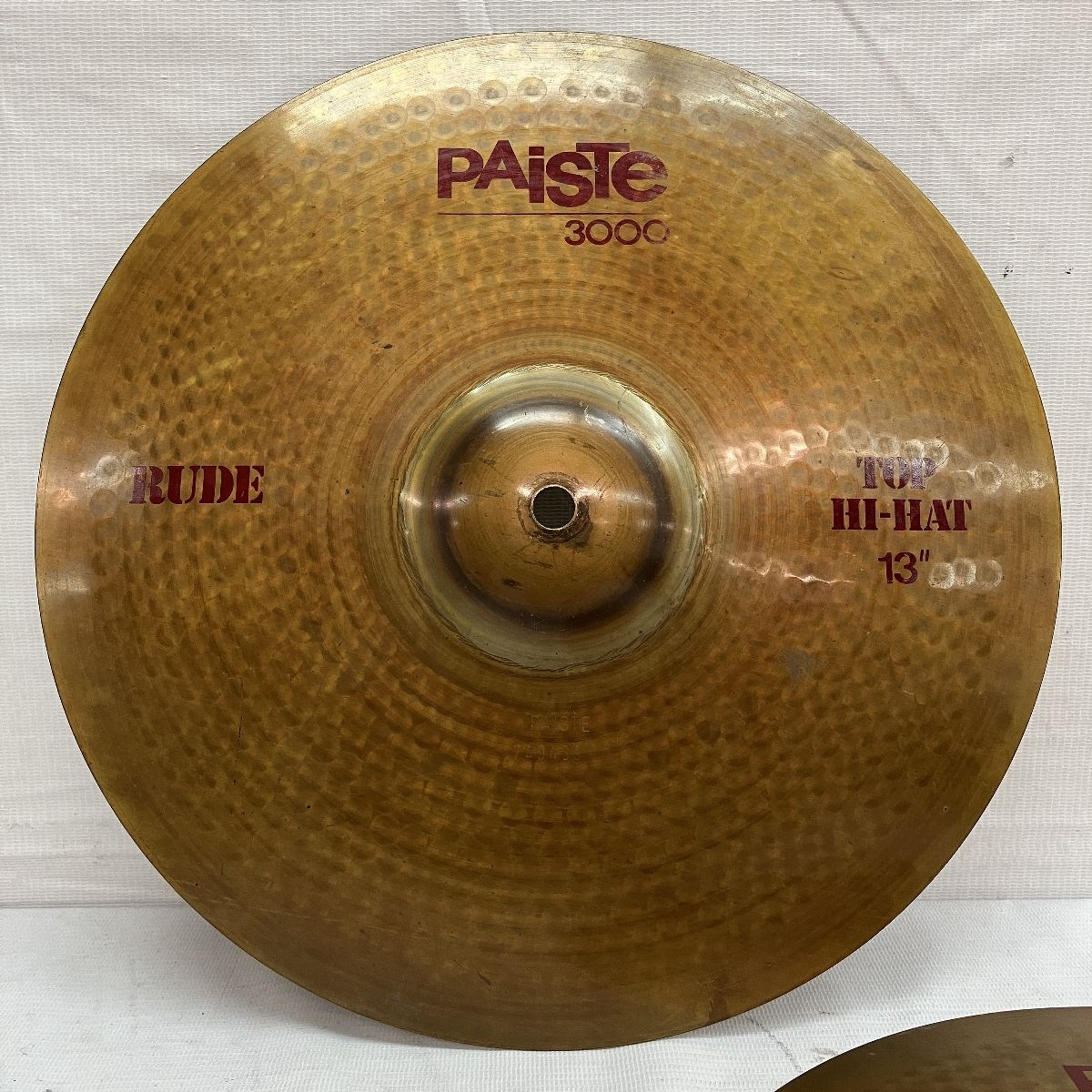 PAISTE 3000 Rude 13インチ ヘビーハイハット ペアシンバル