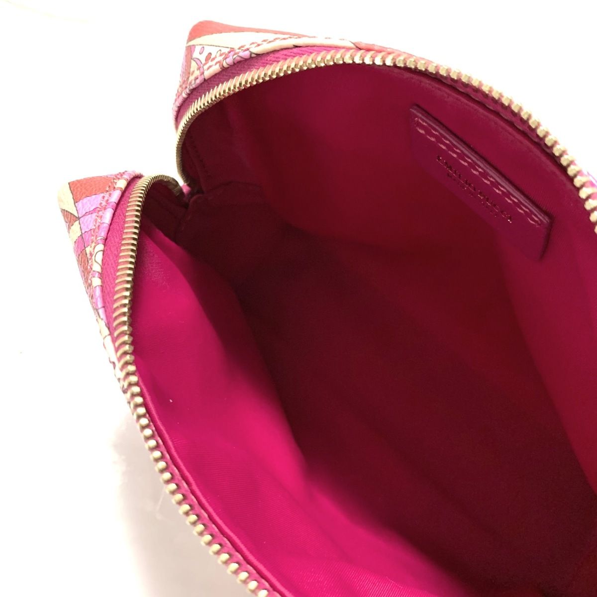 EMILIO PUCCI ポーチ ピンク EMILIO PUCCI(エミリオプッチ) ポーチ美品 - ピンク×マルチ PVC