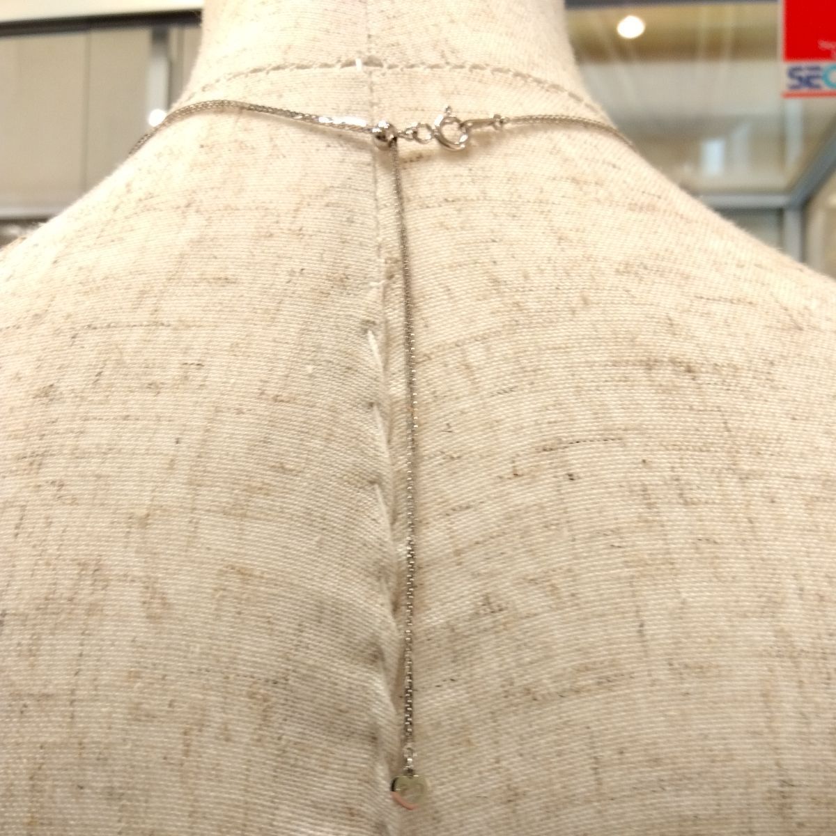 ネックレス　WG750　刻印あり　ゴールド　金 M7 ホワイトゴールド ネックレス WG ゴールド750イタリー刻印