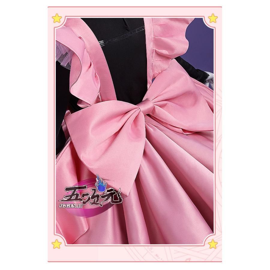 絶対大特恵! 三分妄想 カードキャプターさくら コスプレ 木之本桜 黒猫さくら サンダーを封印 衣装 ウィッグ 靴 追加可 CS1003BJ 文化祭 オーセンティックな