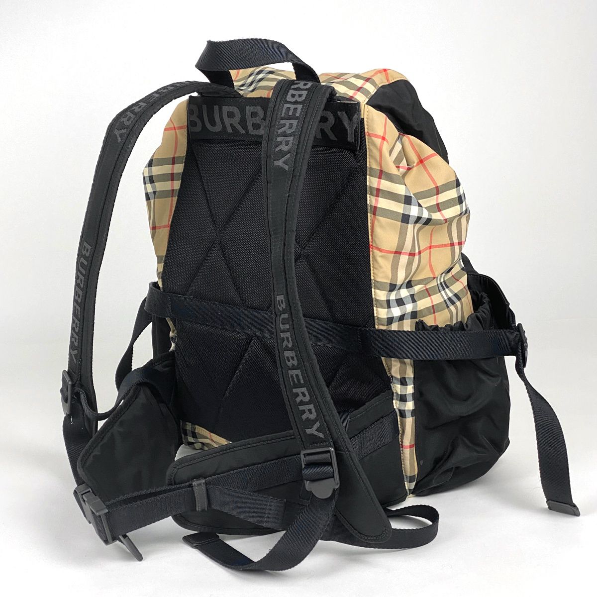 バーバリー BURBERRY ロゴ リュックサック チェック柄 デイパック 