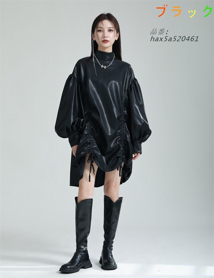 ワンピースロング長袖韓国ファッ