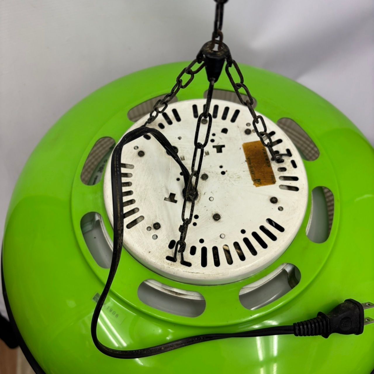 緑 グリーン 3灯 天井照明 昭和レトロ 当時物 レトロポップ インテリア