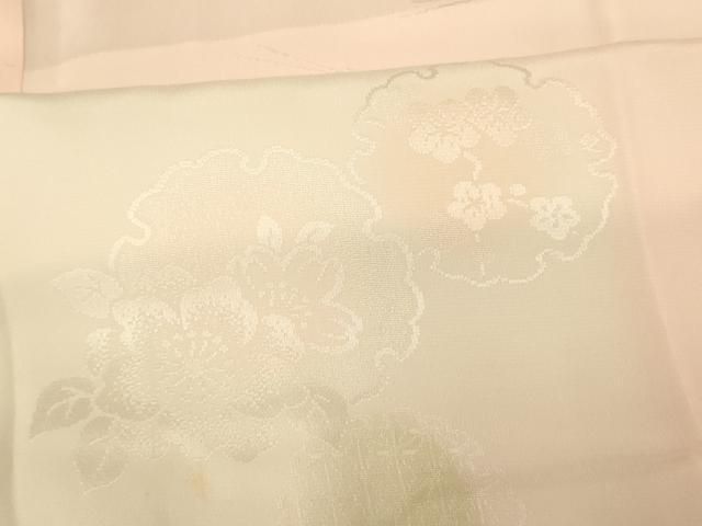 ☘️新品未使用*上質な長襦袢*雪輪花芝地紋*暈し染め*逸品*嬉しいロング丈♡ 平和屋着物□長襦袢 無双仕立て 束ね熨斗草花文 暈し染め 正絹