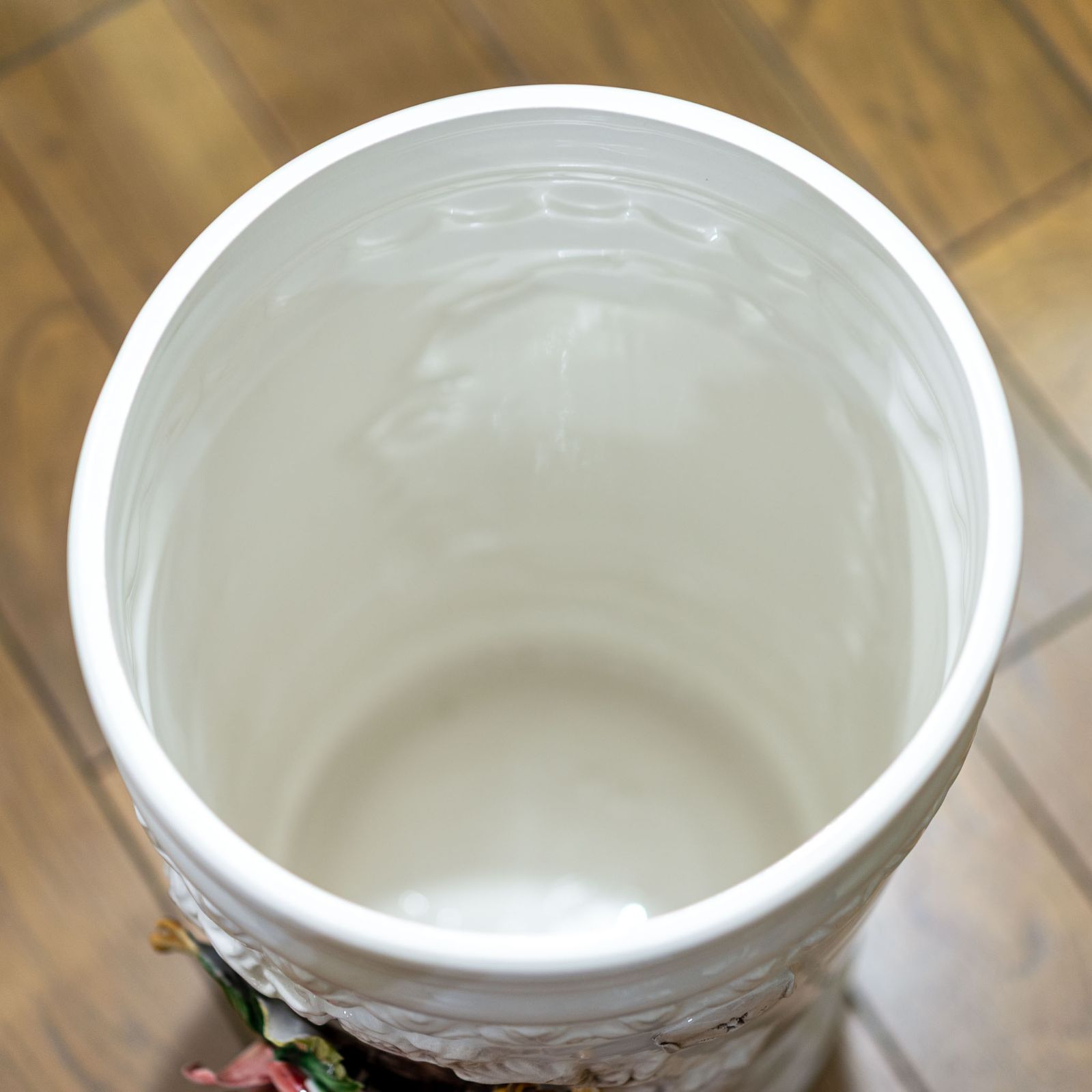 陶花付き傘立て アンブレラスタンド