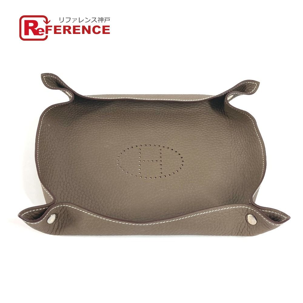 【極美品】HERMES　ヴィド・ポッシュ ミニ レザー 小物入れ H トレイ 極美品】HERMES ヴィド・ポッシュ ミニ レザー 小物入れ H