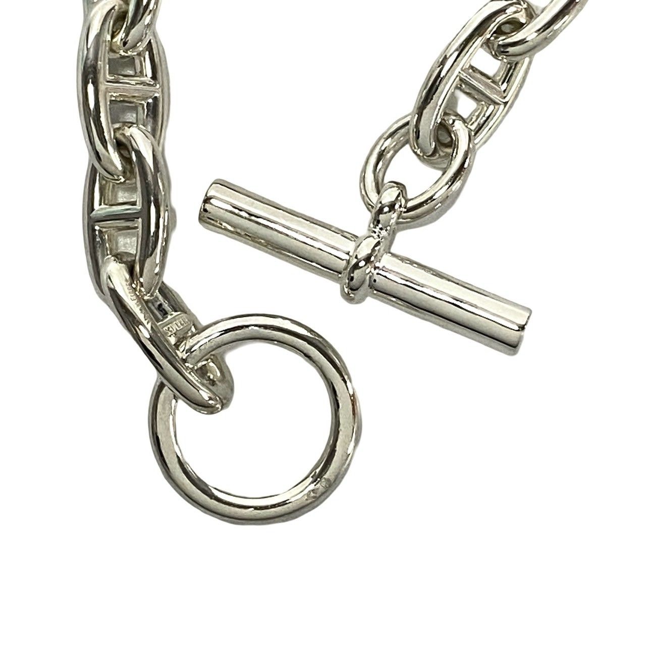 極 美品 希少品 HERMES エルメス シェーヌダンクル GM 14コマ シルバー 