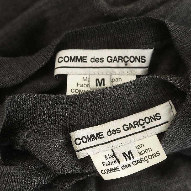 COMME des GARCONS - コムデギャルソン AD2023 クルーネックカーディガン 長袖カットソー コムデギャルソン COMME des GARCONS AD2023 アンサンブルニット