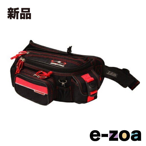 ROUGHu0026ROAD  ラフアンドロード Ru0026R F-ラフウエストバッグ BK/RD RR9451BKRD (2255182)