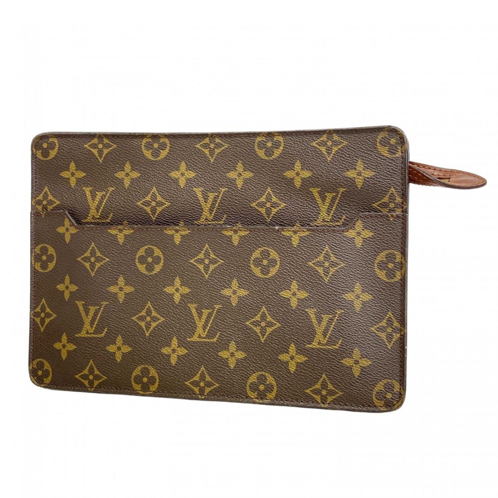ルイ ヴィトン Louis Vuitton ルイ ヴィトン クラッチバッグ モノグラム ポシェットオム M51795 ブラウンメンズ