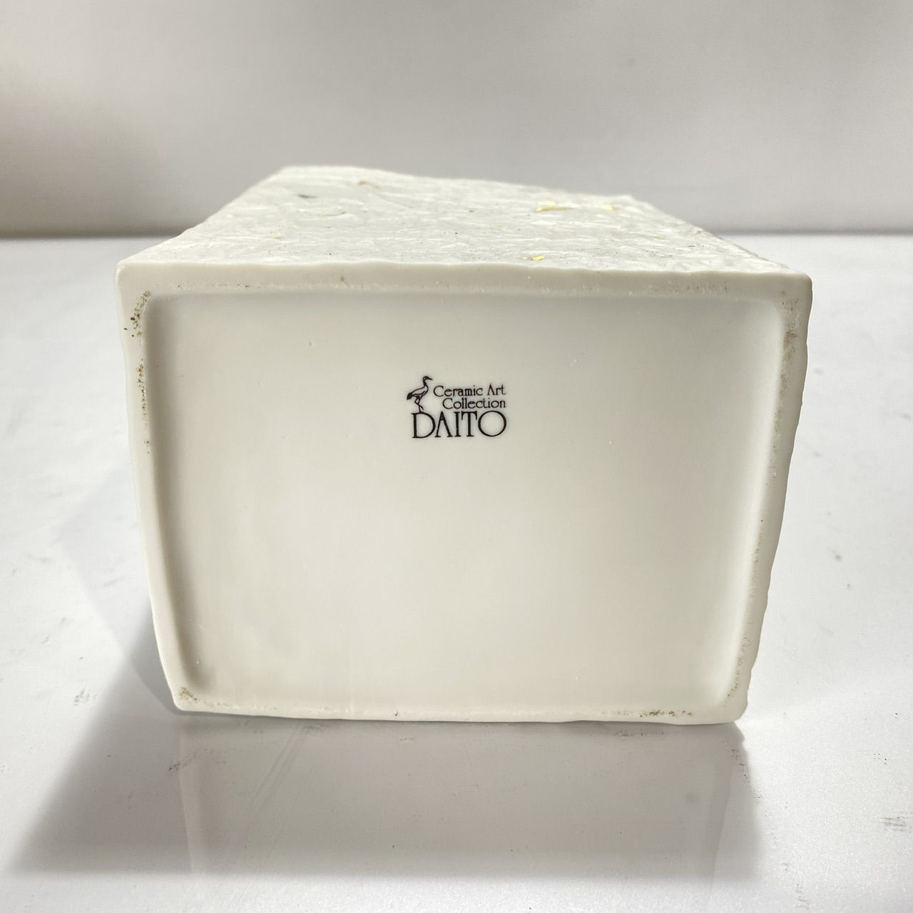 DAITO ダイトー ハクセキレイ 花瓶 陶器 鳥 (管理番号：OKU9007