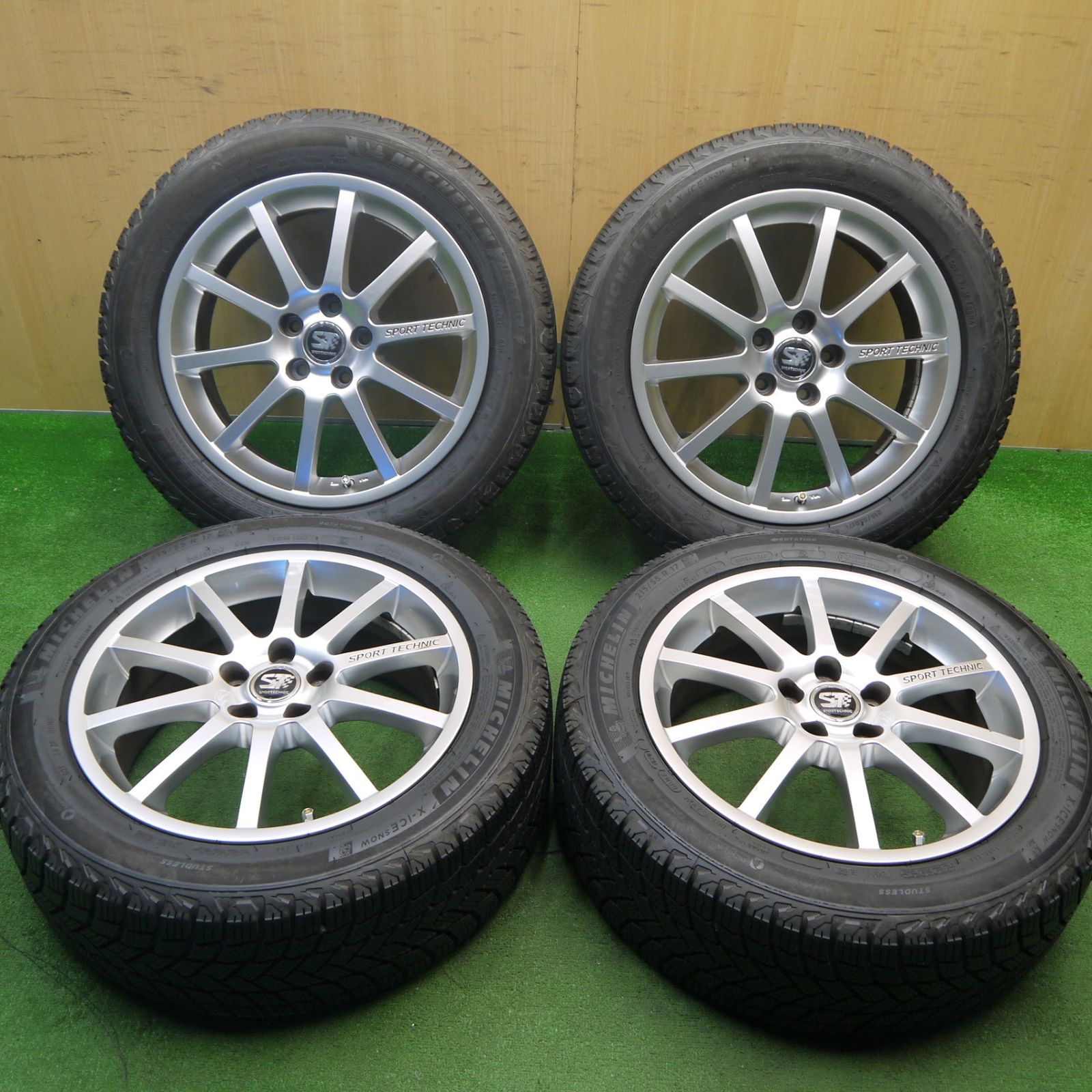 タイヤ キレイ プジョー 等 SPORT TECHNIC 215|55R17 スタッドレス ミシュラン X-ICE SNOW スポーツテクニック 17インチ PCD108|5H 5031407Hス