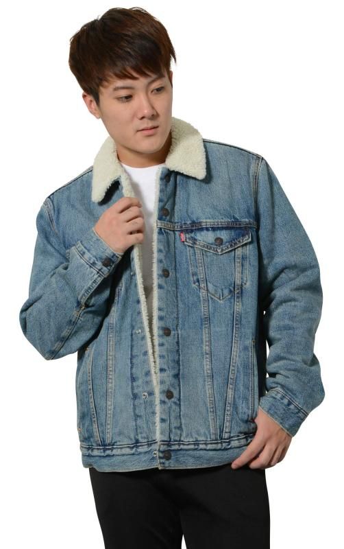リーバイス デニムジャケット Type III Sherpa Trucker メンズ 16365-0044 XXL MUSTARD 並行輸入品