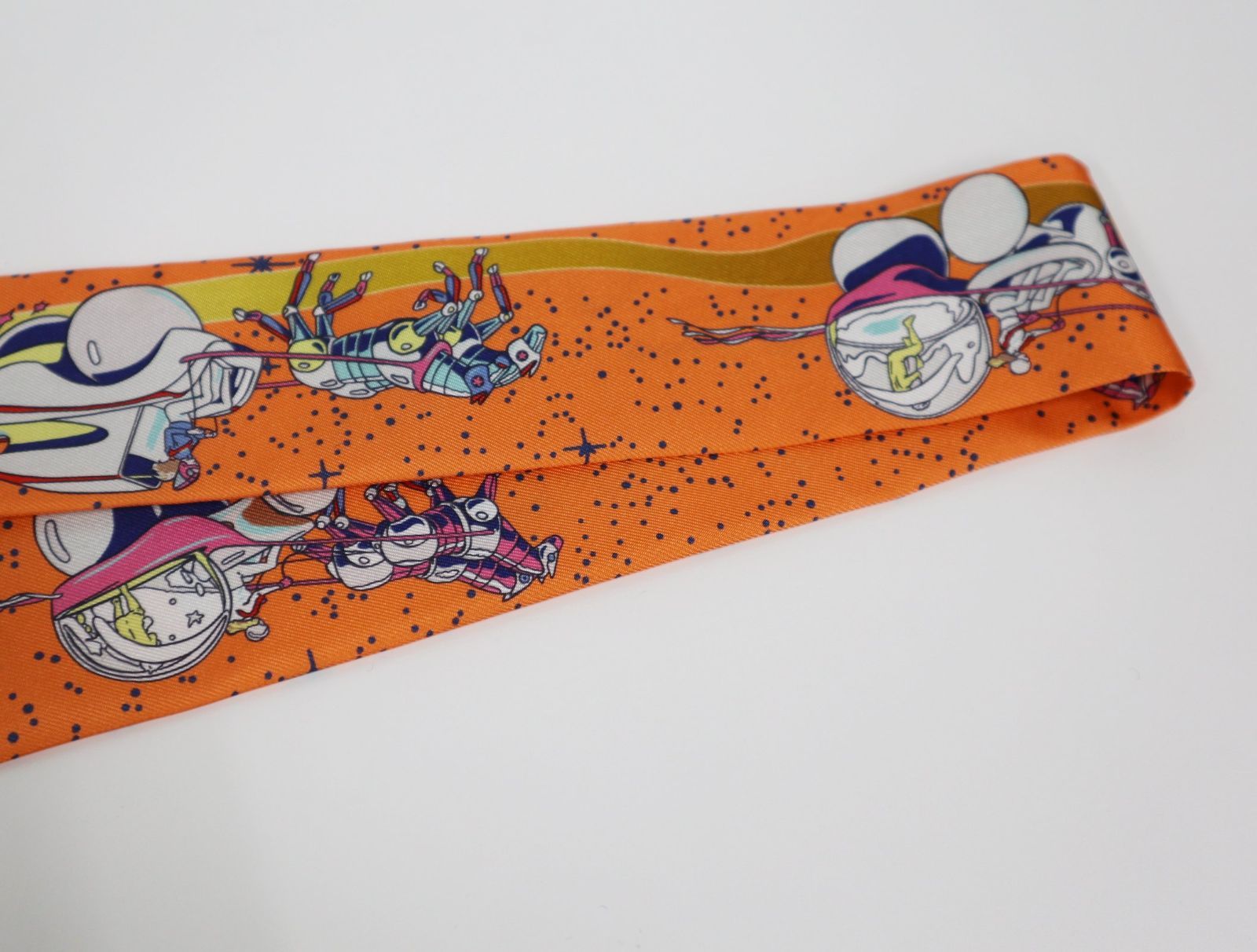 HERMES エルメス SPACE DERBY スペース ダービー ツイリー スカーフ  