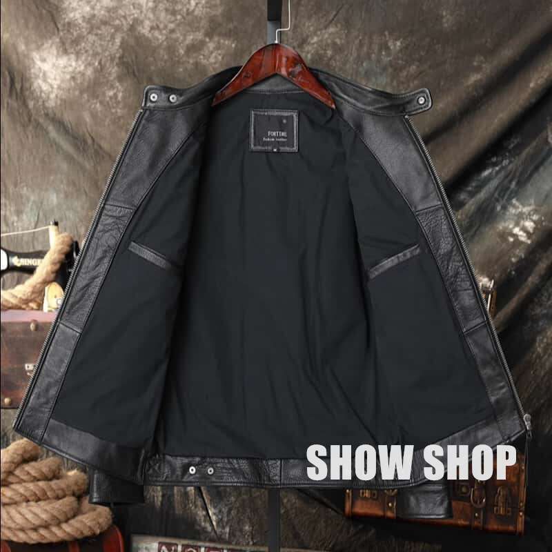 美品 メンズファッション 牛革 重厚 レザージャケット シングルレザー 