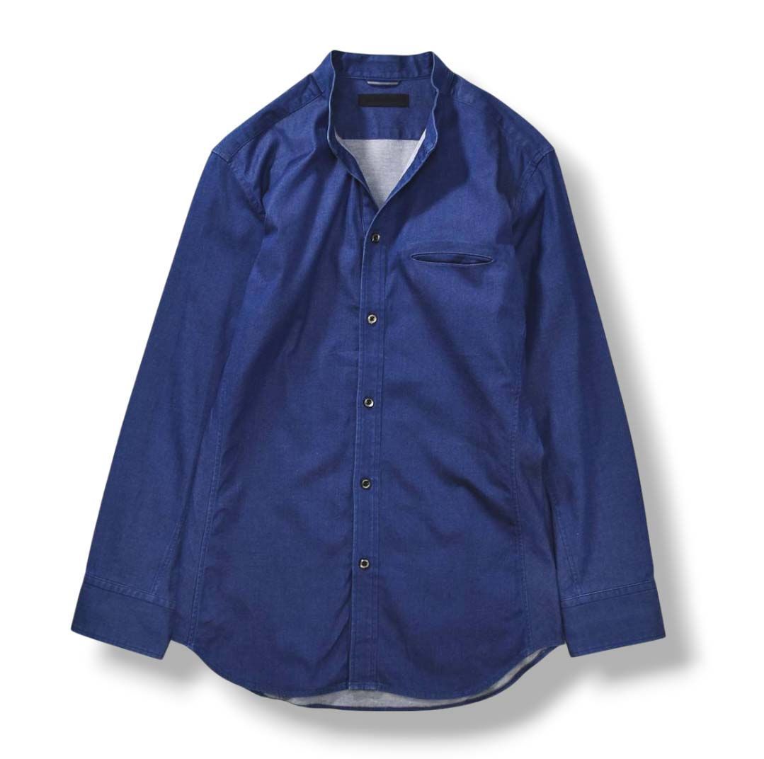 junhashimotoプルオーバーバンドカラーシャツ junhashimotoプルオーバーバンドカラーシャツ