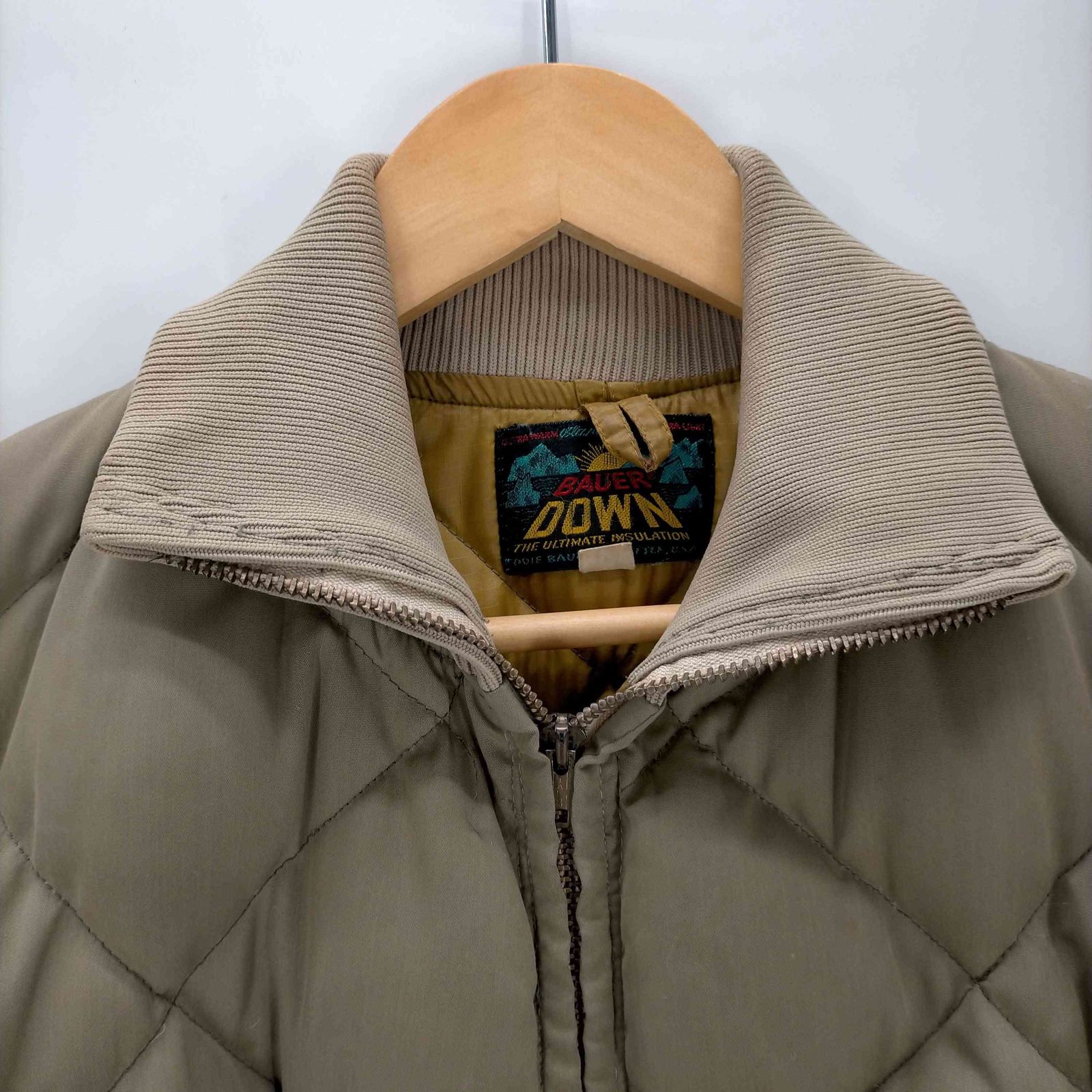 エディーバウアー Eddie Bauer 50-60S 日の出タグ キルティング ダウンジャケット TALONジップ メンズ US：40