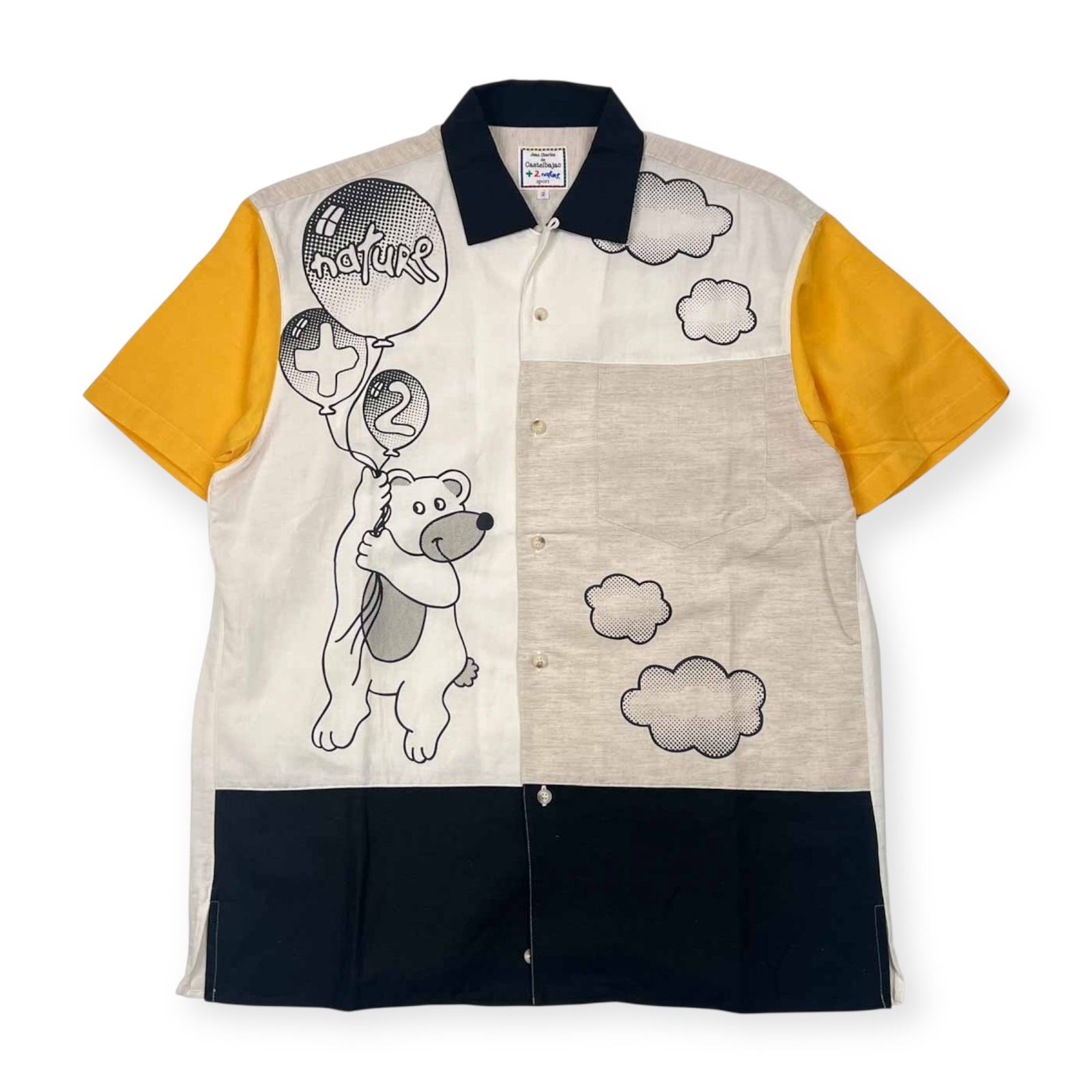 Jean Charles de Castelbajac +2 Nature Sportカステルバジャック キャラデザイン 半袖シャツ 2/マルチ メンズ ゴルフ