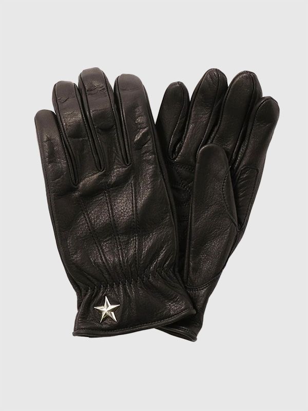 Schott ショット 手袋 メンズ レザー 手袋 春 夏 ワンスター サマー グローブ ONESTAR SUMMER GLOVE ショート レザーグローブ スナップボタン 薄手 防風 バイク 牛革 日本製 7823970029 3970029