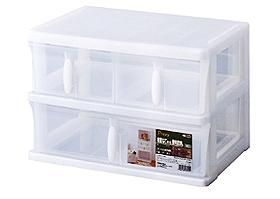 【新品・4営業日で発送】天馬 カラーボックス 引出しケース プレクシー W3