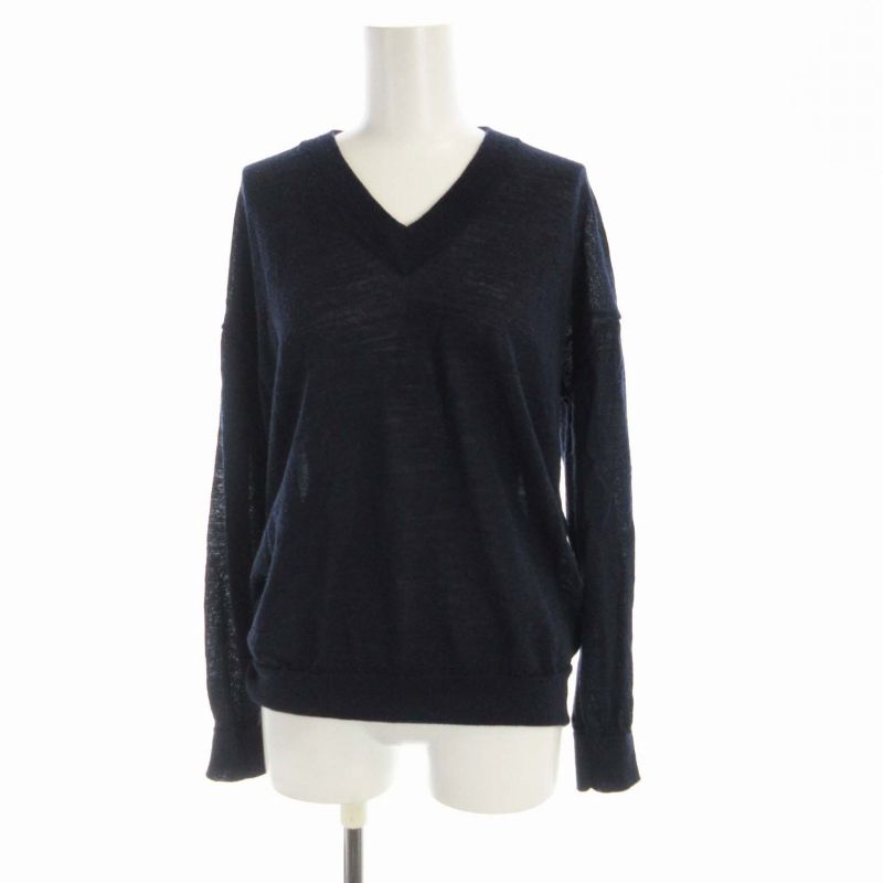 ENFOLD パープル Vネック ニット エンフォルド 秋冬 2020AW