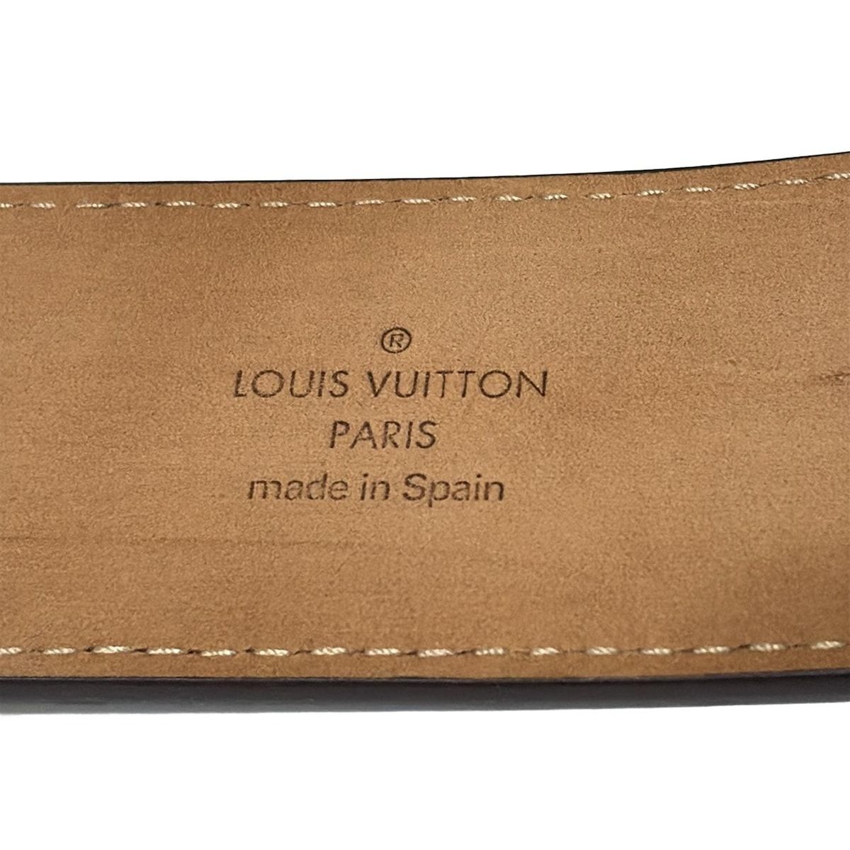 LOUIS VUITTON(ルイヴィトン) ベルト - ダークブラウン レザー