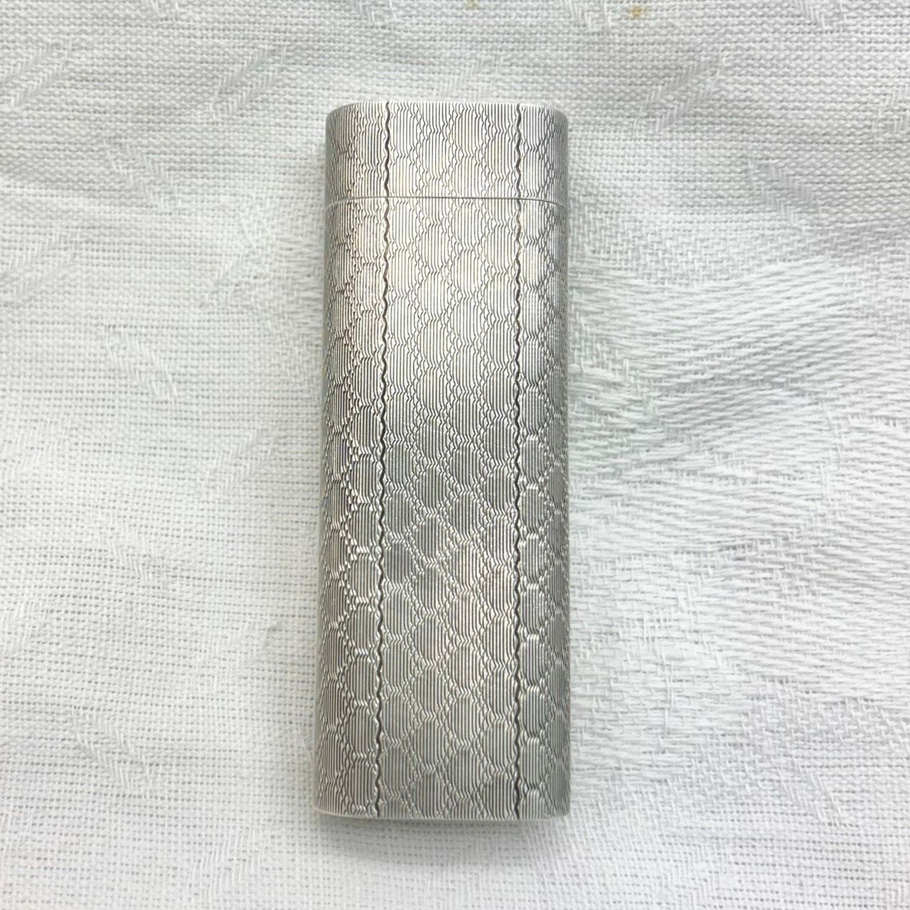 207 Cartier カルティエ 柄 ガスライター シルバー オーバル ビンテージ