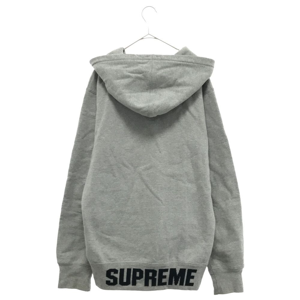 SUPREME (シュプリーム) 16AW rib logo zip up sweat parker リブロゴ