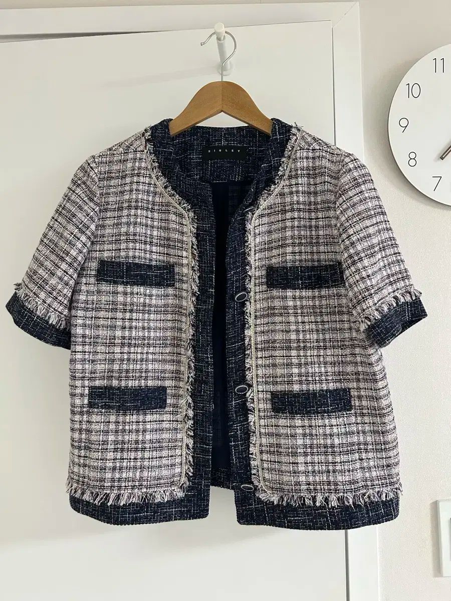 シスレー ツイード 半袖 ジャケット - スカート セットアップ