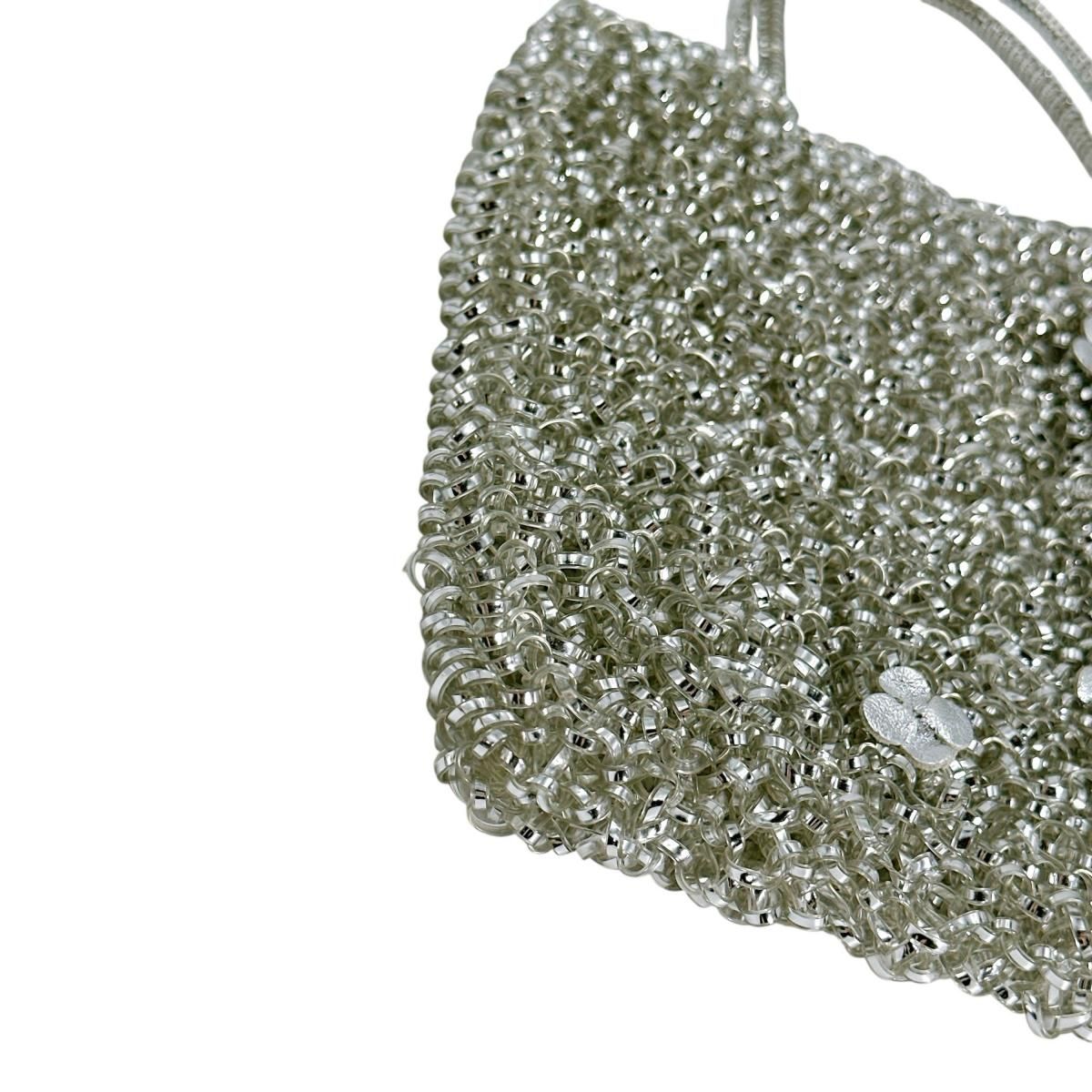 【美品 稀少】アンテプリマ ハンドバッグ パーティー シルバー ビジュー アンテプリマ パーティー ワイヤーバッグ 結婚式 ハンドバッグ