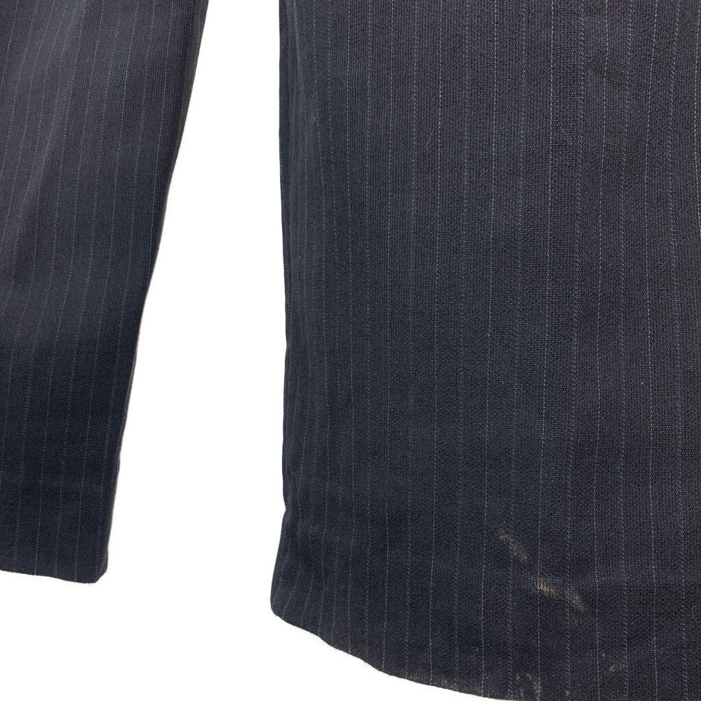 イブサンローラン グレー ストライプスラックス 美品】SAINT LAURENT