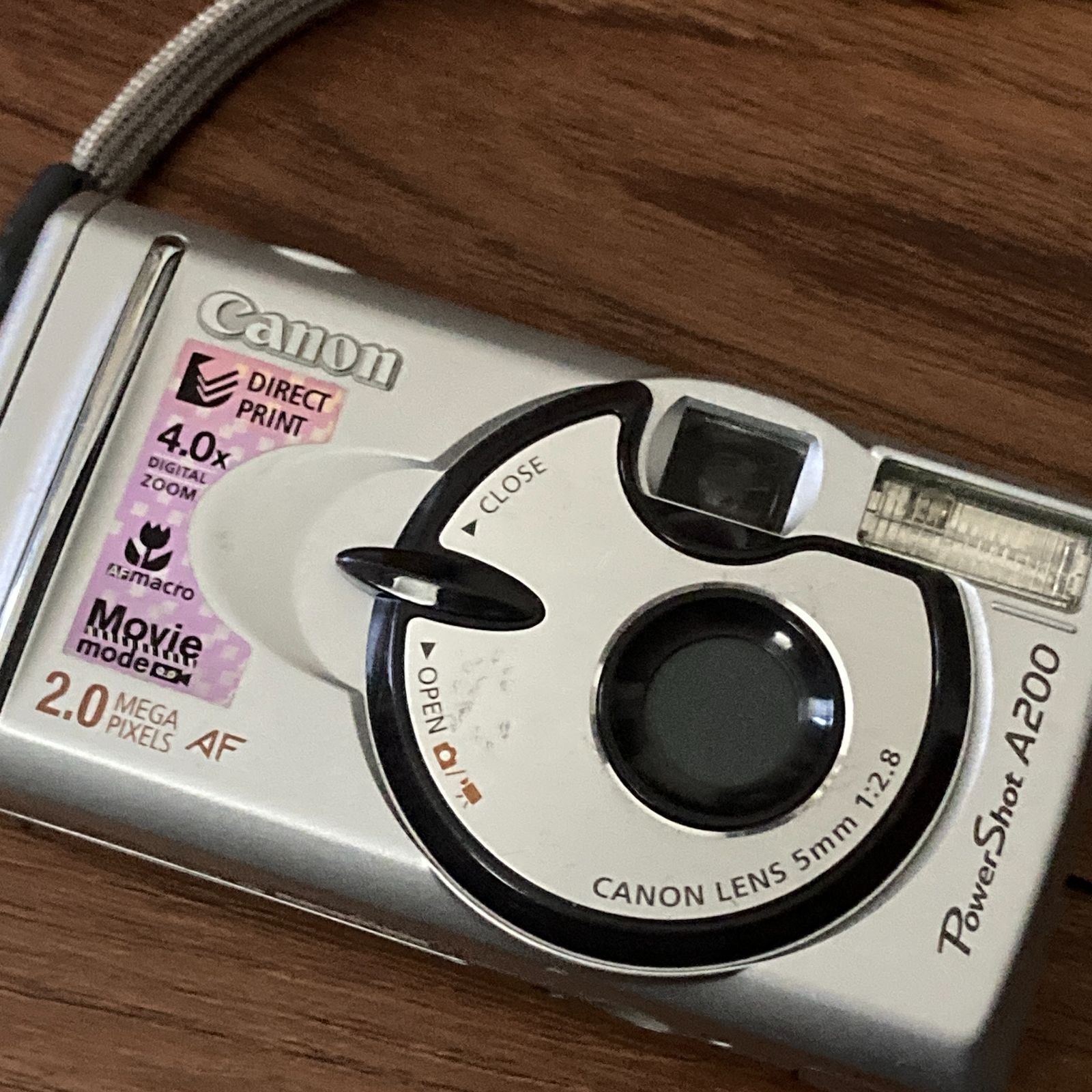 Canon PowerShot A200 2.0MP Digital Camera - Metallic Silver for