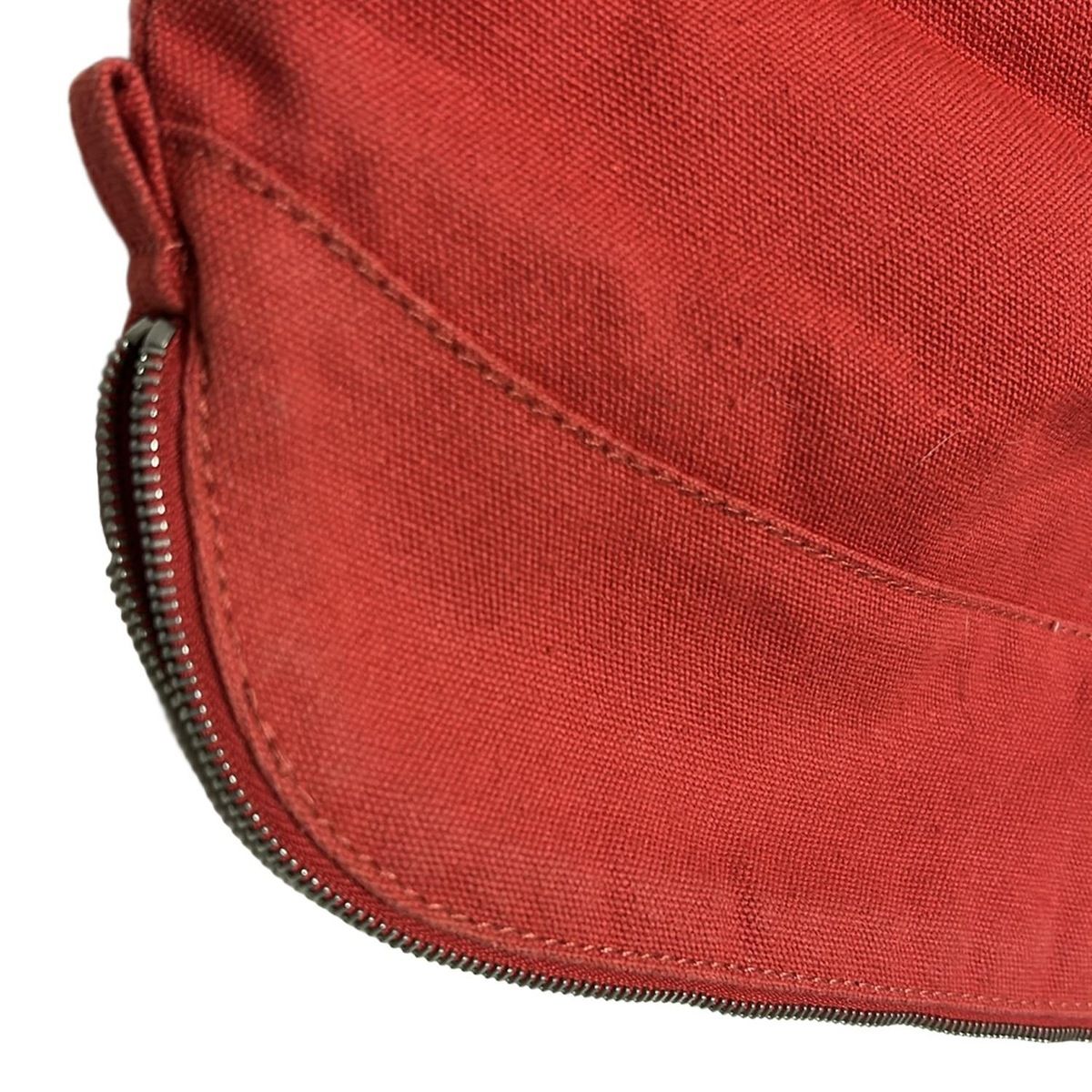 HERMES(エルメス) ポーチ ボリードポーチ25 レッド×ベージュ
