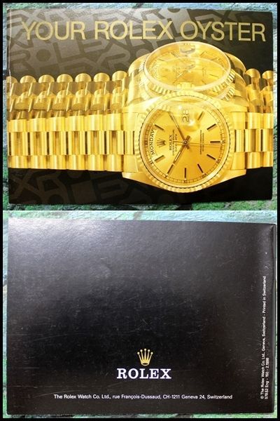 ROLEX純正BOX 冊子 まくら ロレックス 2000年頃～2005年頃 BOX ②