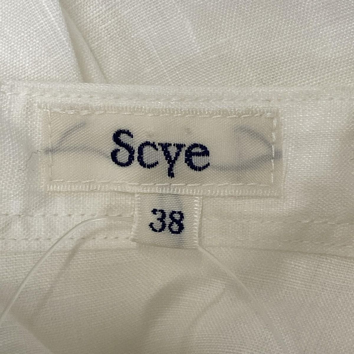  SCYE サイ 長袖シャツブラウス サイズ38 M レディース - 1219-31028 白 2019 SS 長袖 シャツ ブラウス