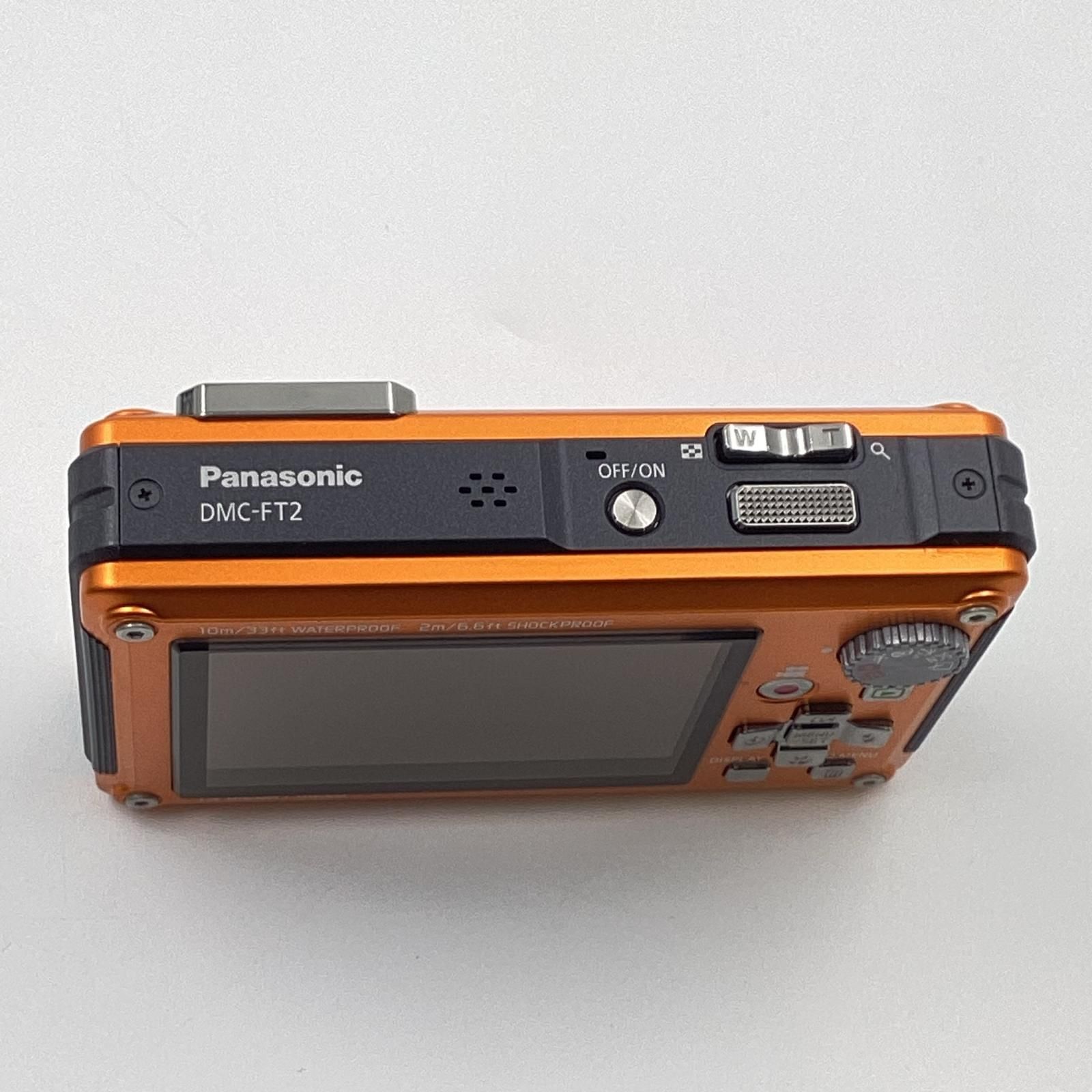 Panasonic コンパクトデジタルカメラ LUMIX DMC-FT2 オレンジ 美品 