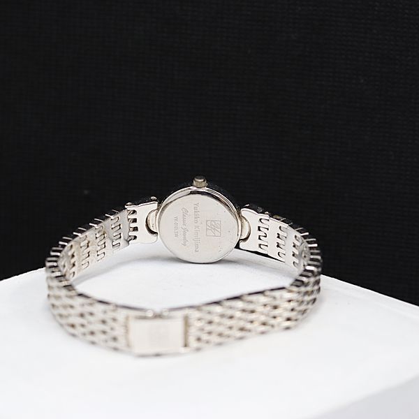 稼働 ユキコキミジマ ダイヤモンド QZ ラウンド ストーンベゼル