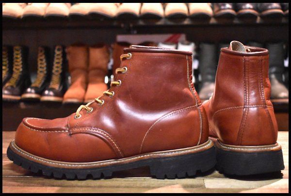 8.5E 良品 犬タグ 98年】レッドウィング 8175 アイリッシュセッター 赤