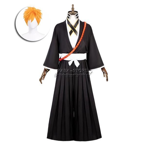 ◆BLEACH ブリーチ 風 黒崎一護 コスプレ衣装 cosplay サイズ 着物 ハロウィン仮装 お祭り|コスチューム|変装