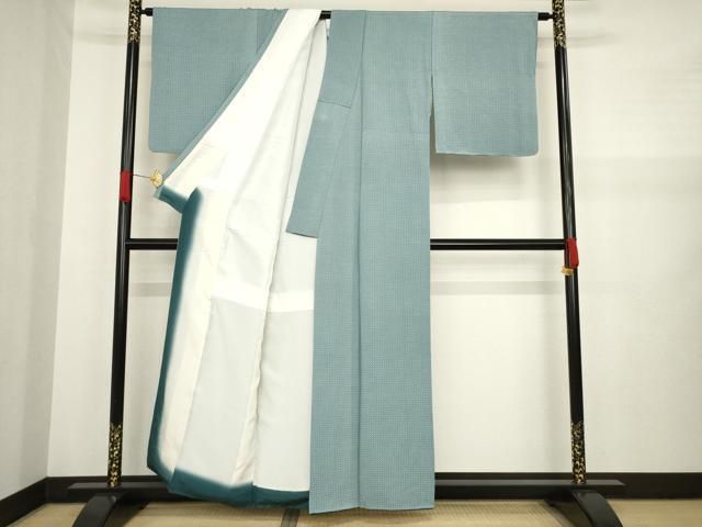 【着物と帯 時流】J25432◆正絹 長襦袢◆伝統工芸士 砂川健一 Mサイズ 平和屋着物○四代目松網 伝統工芸士 砂川健一 江戸小紋 胡麻