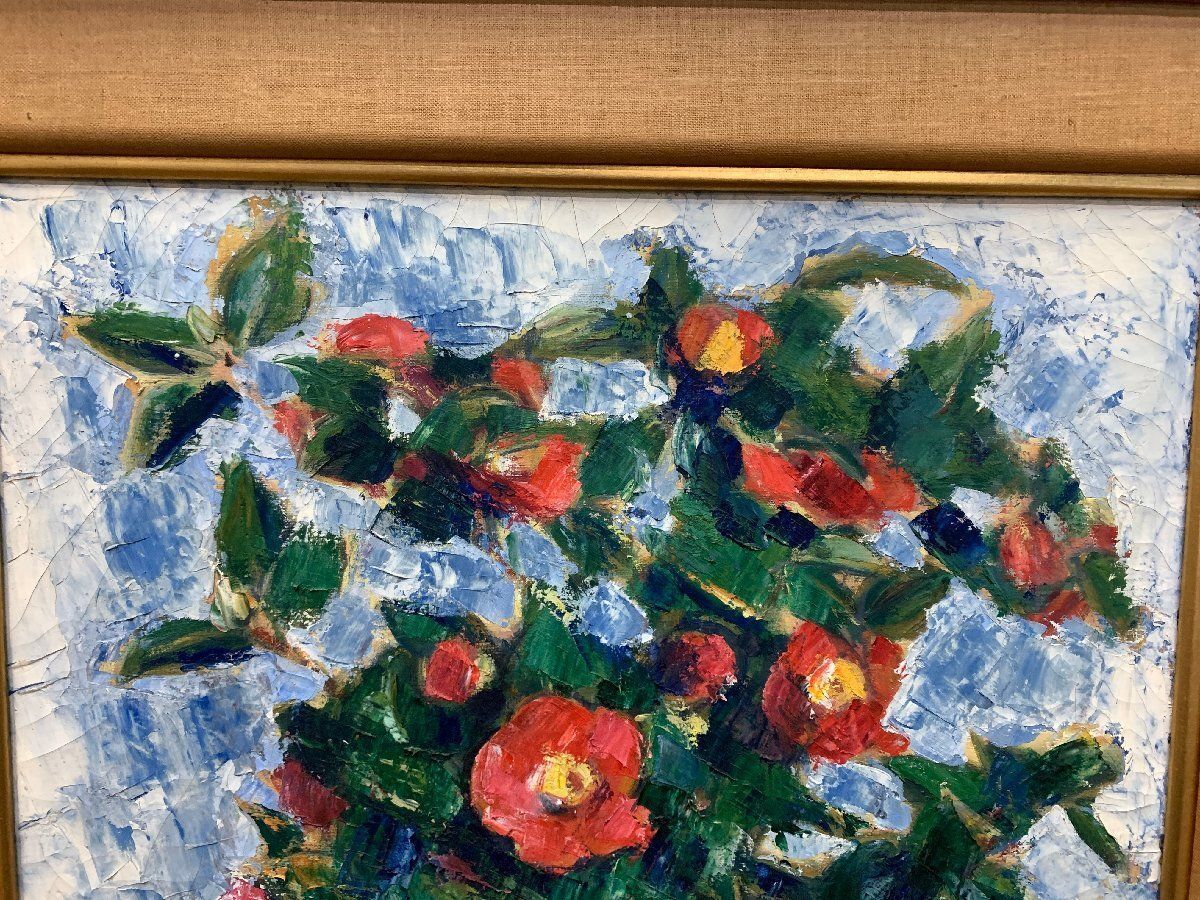 満月セール 村上美穂 油彩 油絵 f10 額装 絵画 花 風水 絵画 額付き