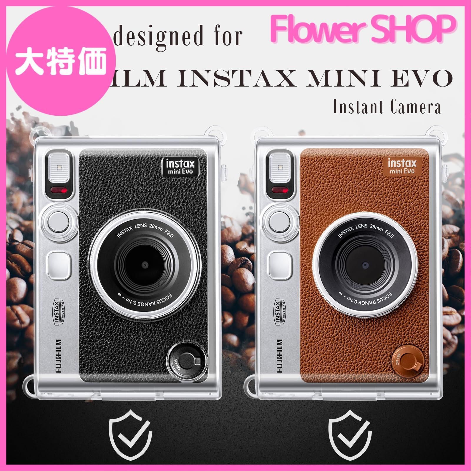 大特価】Rieibi FUJIFILM instax mini Evo透明ケースショルダー