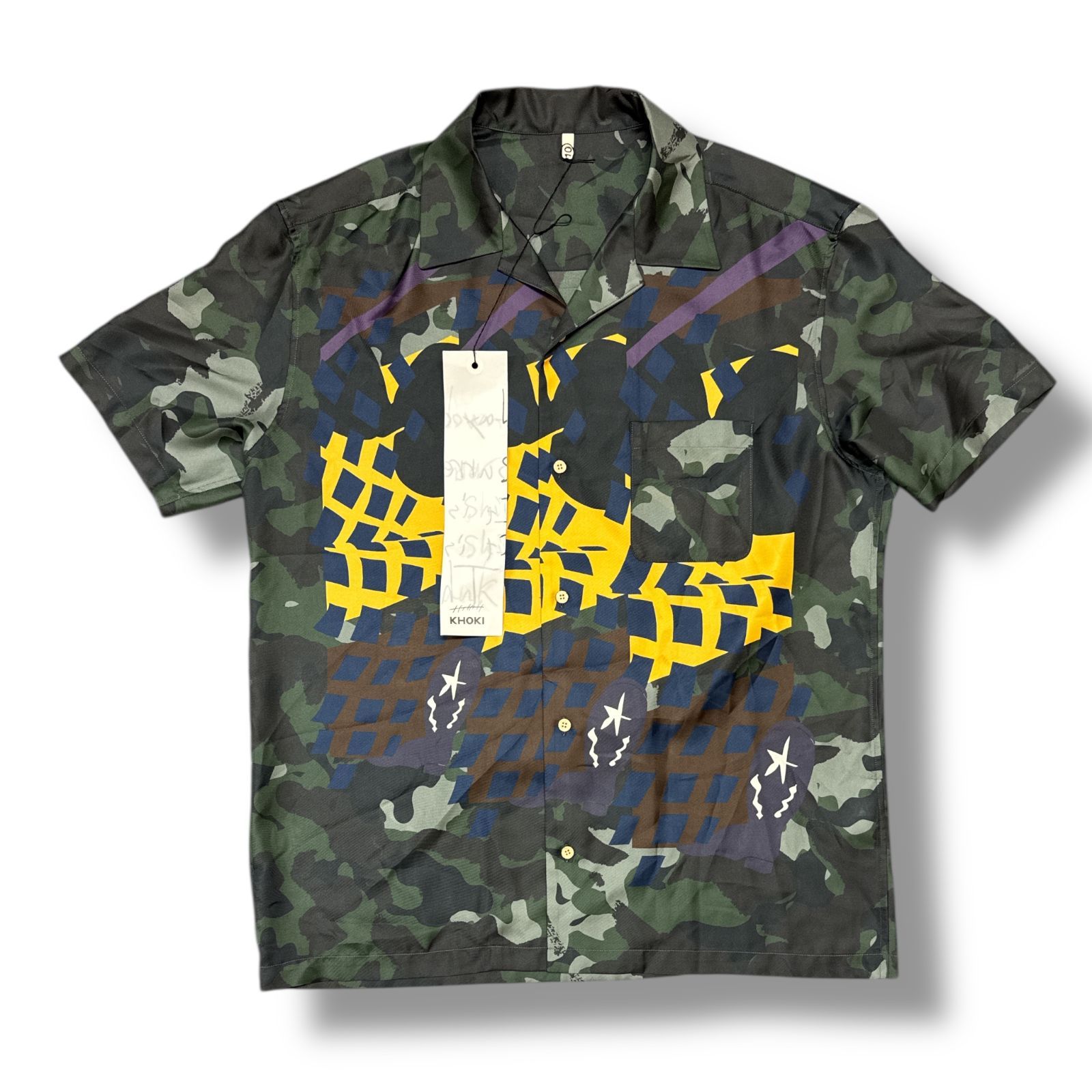 21SS KHOKI オープンカラー半袖シャツ 参考上代48400円 未使用品 KHOKI OPEN COLLAR SHIRT オープンカラー