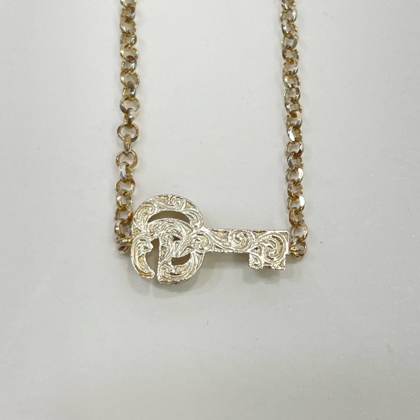 GUCCI グッチ ダブルG キーチャーム ブレスレット シルバー