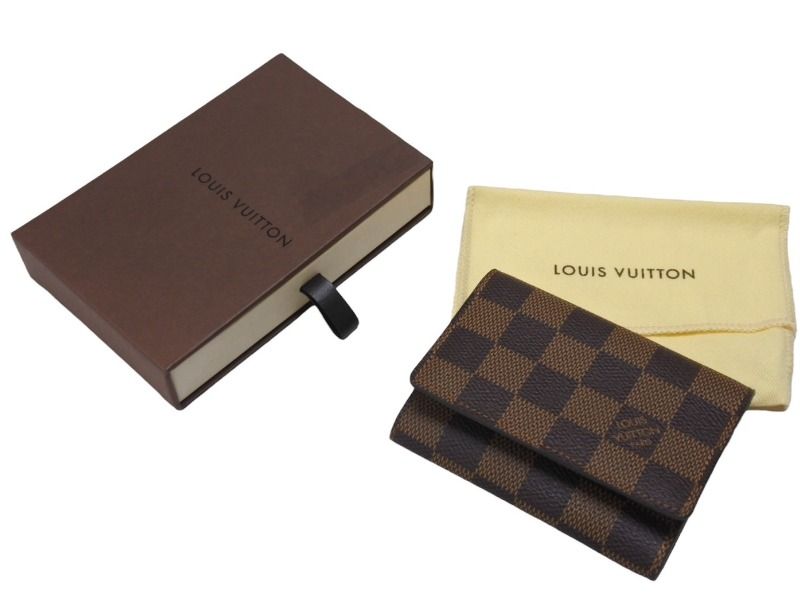 LOUIS VUITTON ルイヴィトン アンヴェロップ カルト ドゥ ヴィジット カードケース N62920 ダミエ ブラウン 4b006770