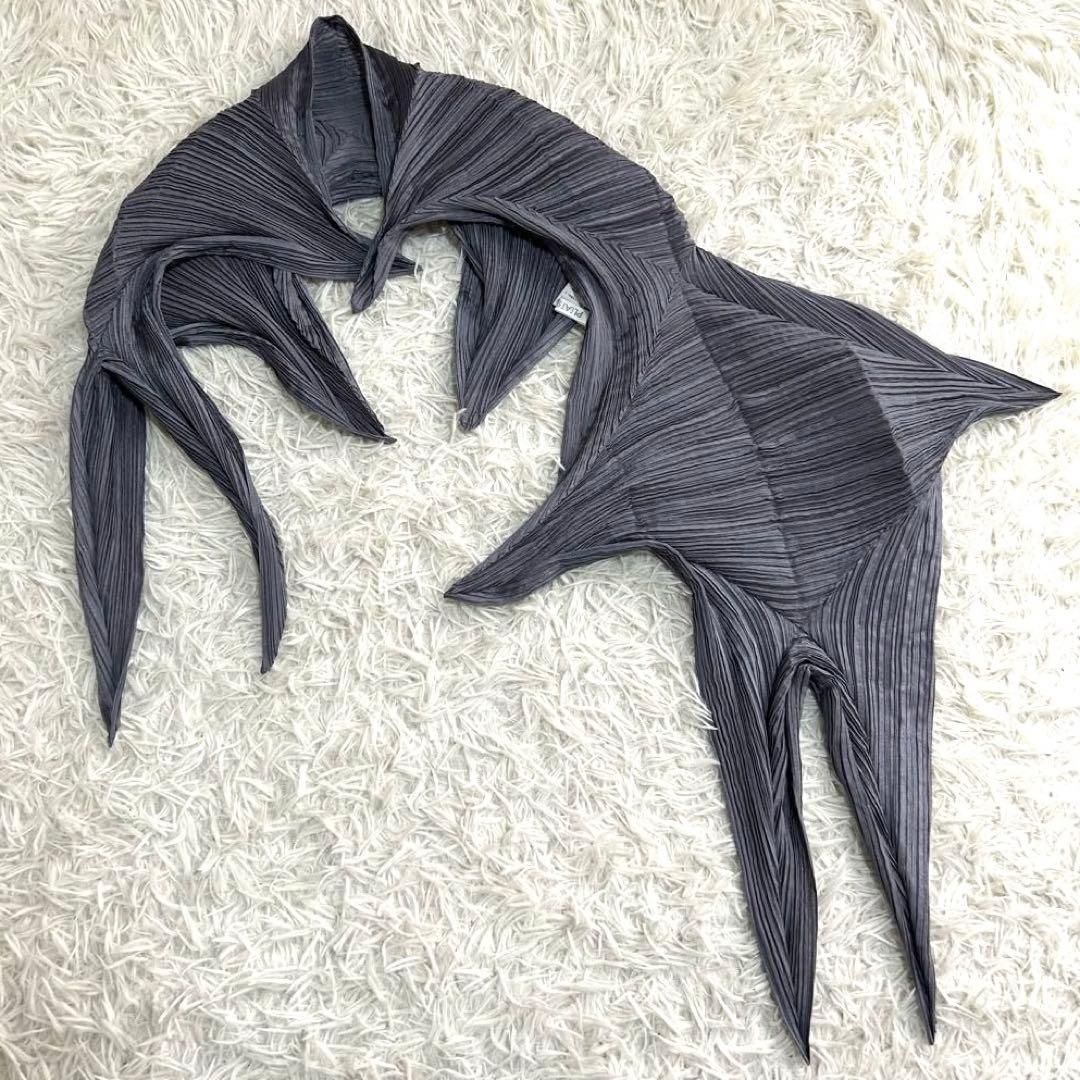 PLEATS PLEASE 変形 アシンメトリー カーディガン 羽織り トップス