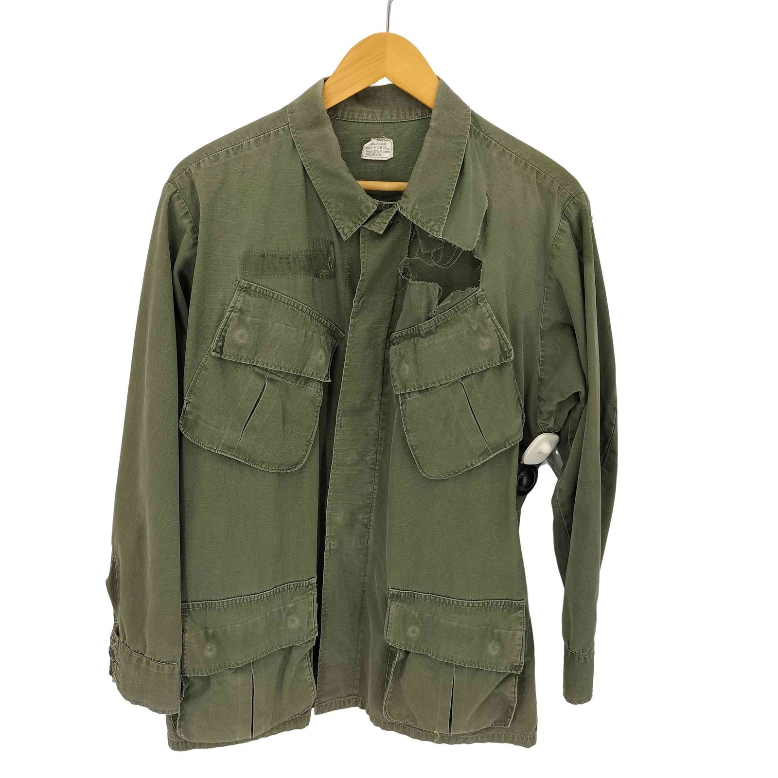 ユーエスアーミー U.S. ARMY 60S 68年製 リップストップ ジャングル 
